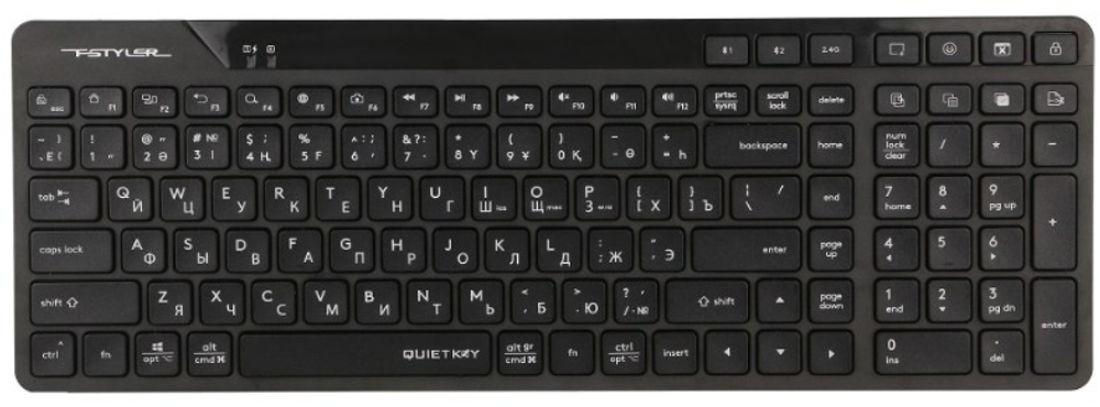 Клавиатура A4Tech Fstyler FBK27C AS черный