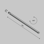 Светильник светодиодный для системы освещения Maytoni SHELF Points C149CL-L900-24W3K-B