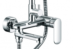 OPAL R душевая колонна со смесителем для ванны, поворотный излив (верхний душ круглой формы)(F6125183CP-A2-RUS)