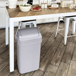 Контейнер для мусора 25л "Step" с крышкой-маятником, серый