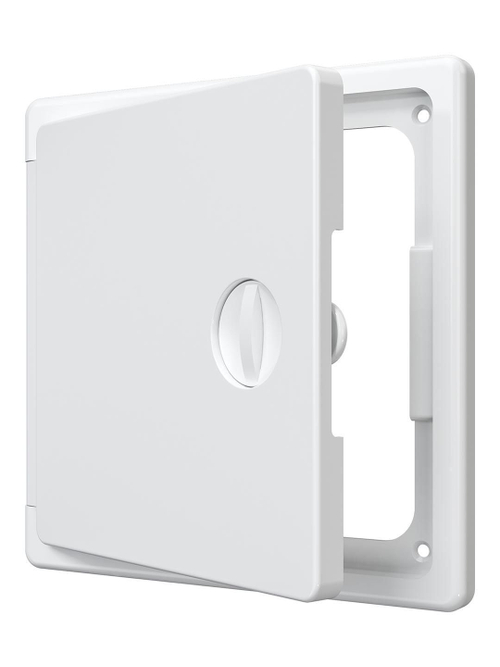 Люк ревизионный ЛТП накладной ручка-задвижка 250х250 пластик EVECS