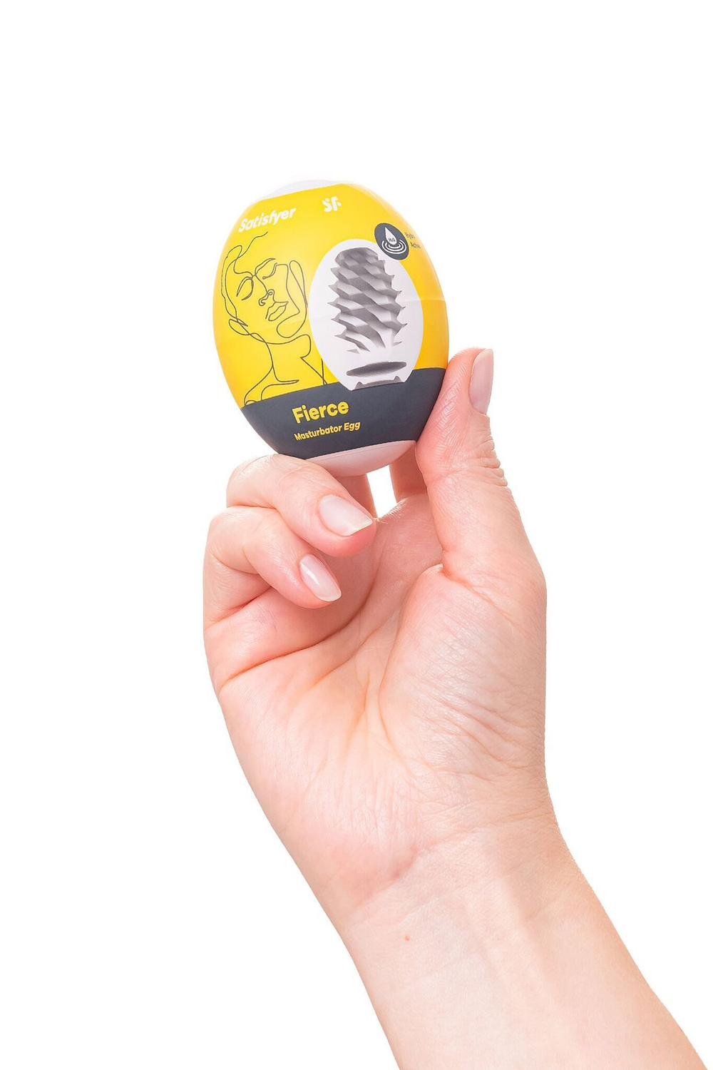 Мастурбатор-яйцо Satisfyer Fierce Mini Masturbator (Цвет: белый)