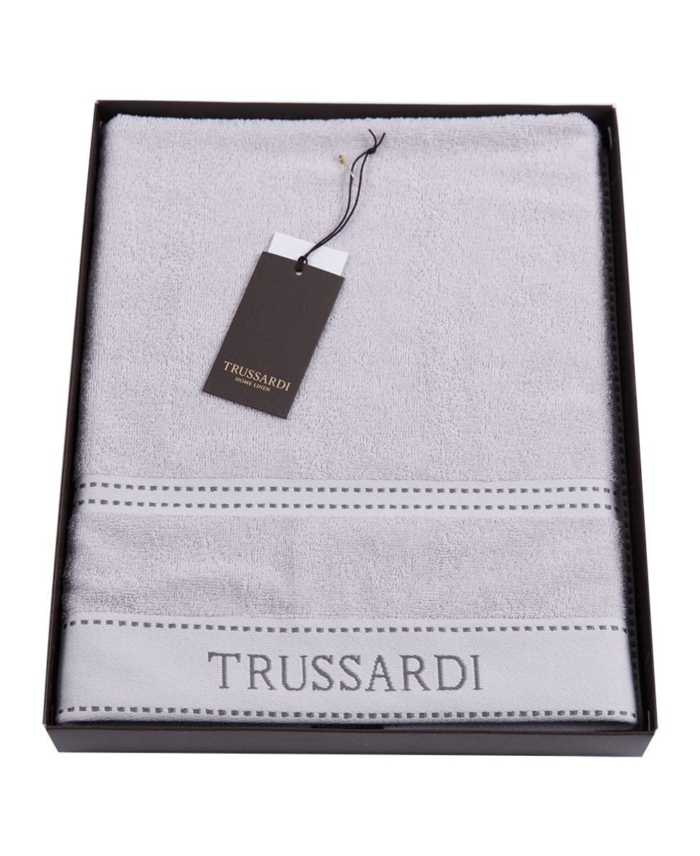 Полотенце 100х150 Trussardi Ribbon Pearl grey Италия