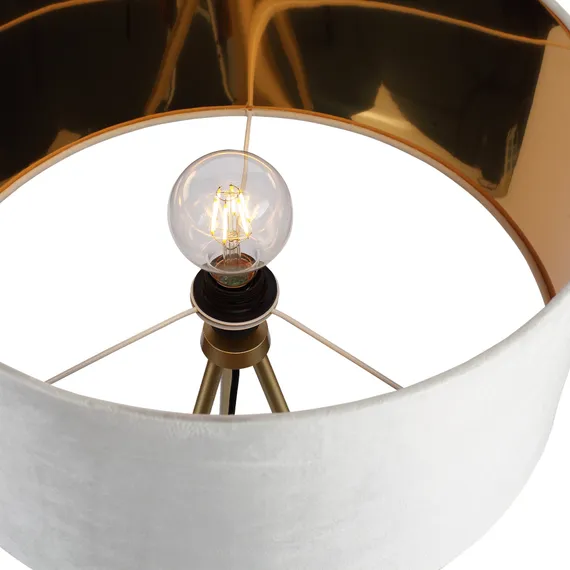 SL6242.505.01 Светильник напольный ST-Luce Золотистый/Белый E27 1*40W FUEGO
