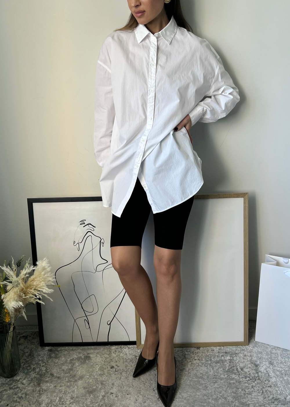 Хлопковая рубашка Armani Exchange, L