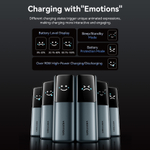 27000mAh Power Bank (USB-C + USB-C/USB-C/USB-A) 200W Gray TFT Display Type