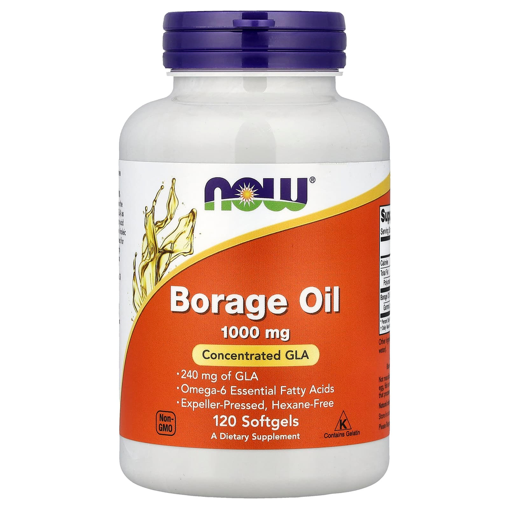 NOW Foods, масло бурачника, 120 капсул