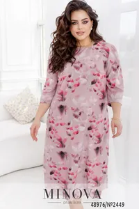 Платье 2449-фреза-сиреневый Minova