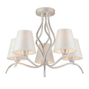 Люстра потолочная OML-28407-05 беленая патина Ugento Omnilux