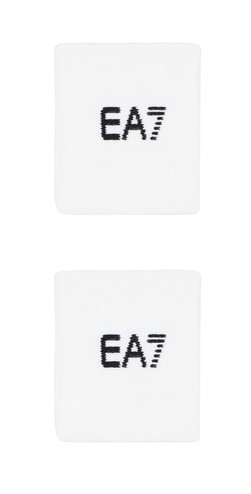 Напульсник теннисный EA7 Tennis Pro 2P - white/black