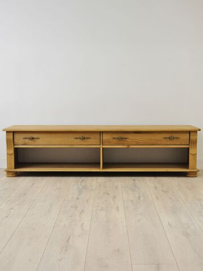 Тумба под телевизор Сюзанна, 160 см, с ящиками, бейц