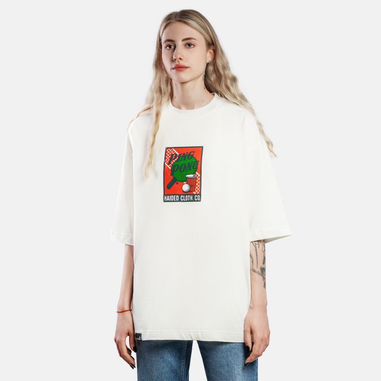 Футболка HAIDED PONG HW, экрю