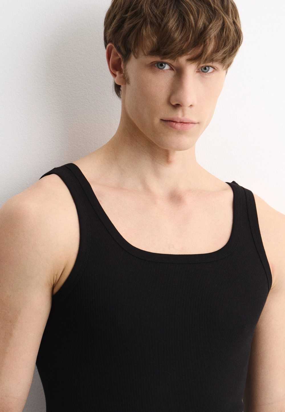 Майка мужская в рубчик