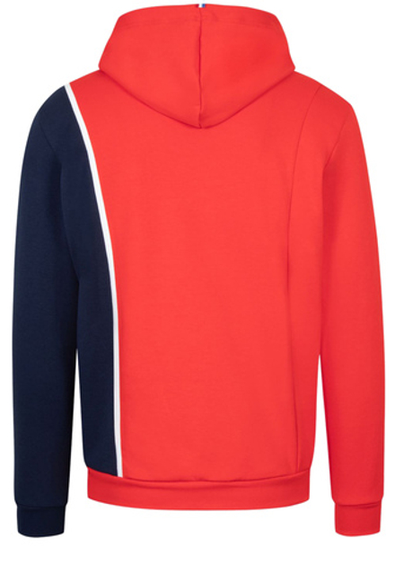 Куртка теннисная Le Coq Sportif Saison 1 Hoody No.1 M - tech red/bleu nuit