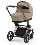 Коляска Cybex Priam IV Rosegold complete Aton B2 Steel Grey Base One 4 в 1 Cozy Beige