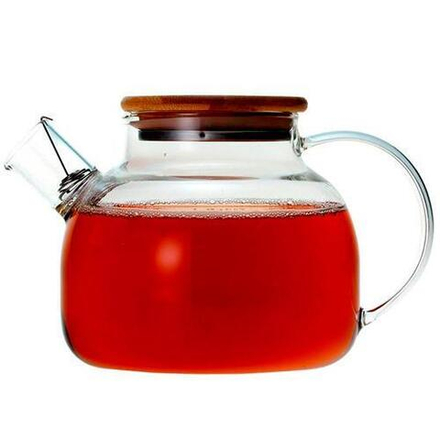 Чайник заварочный Foresta di bambu 1л стекло с крышкой из бамбука