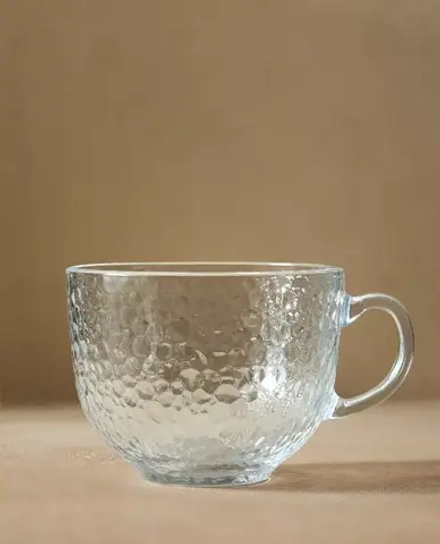 ZARA HOME КРУЖКА С РЕЛЬЕФНЫМ ДИЗАЙНОМ, ПРОЗРАЧНЫЙ
