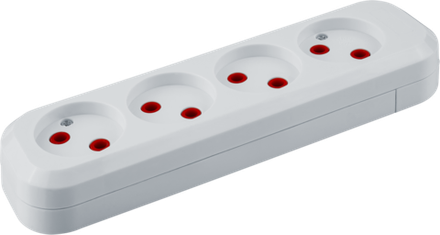 Колодка Navigator 61 587 NCA-BL01-04-X-WH 4гн б/з АБС пластик