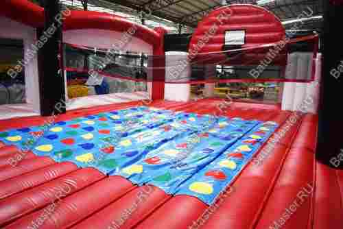 Надувная спортивная площадка "Три в одном", 16*8*2,2 м