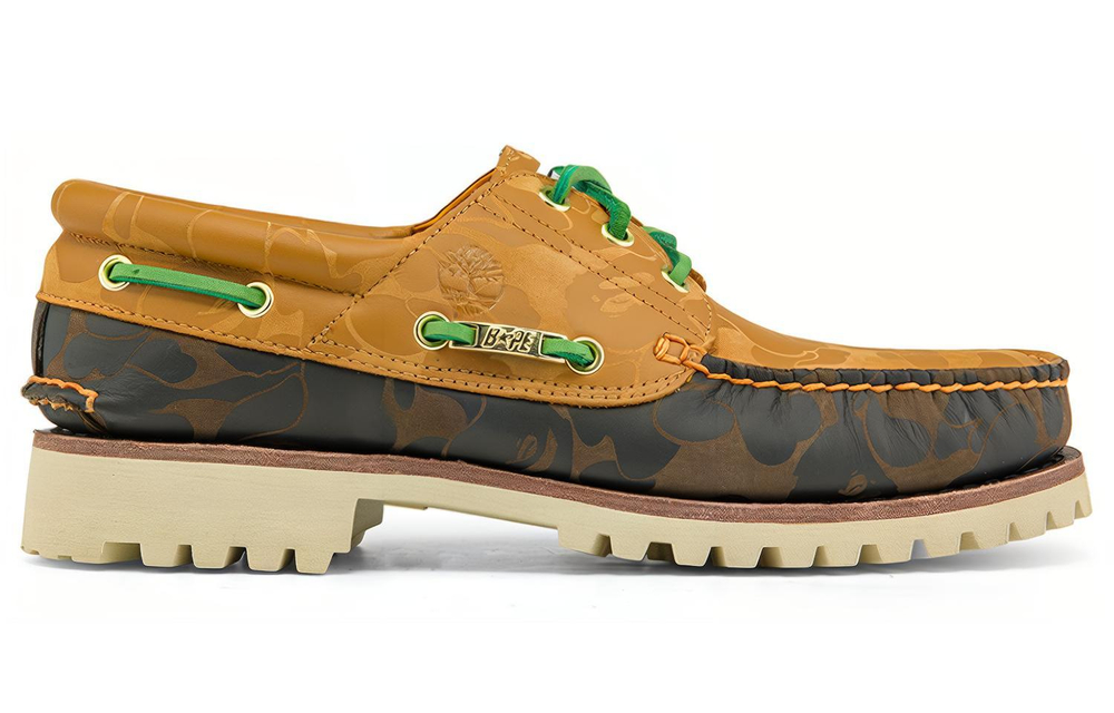 Timberland BAPE X 3-Eye Classic "Wheat Camo"