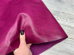 Odessa Fuxia (1,1-1,3 мм), цв. Розовый, натуральная кожа