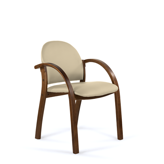 Стул Джуно D8 (темный орех) S-0428 (бежевый)