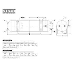 Ресивер Viair 2.5Ga/9л 6 входов 10 атм