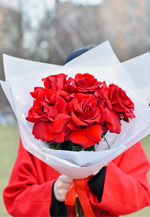 Букет из французских роз сорта Explorer