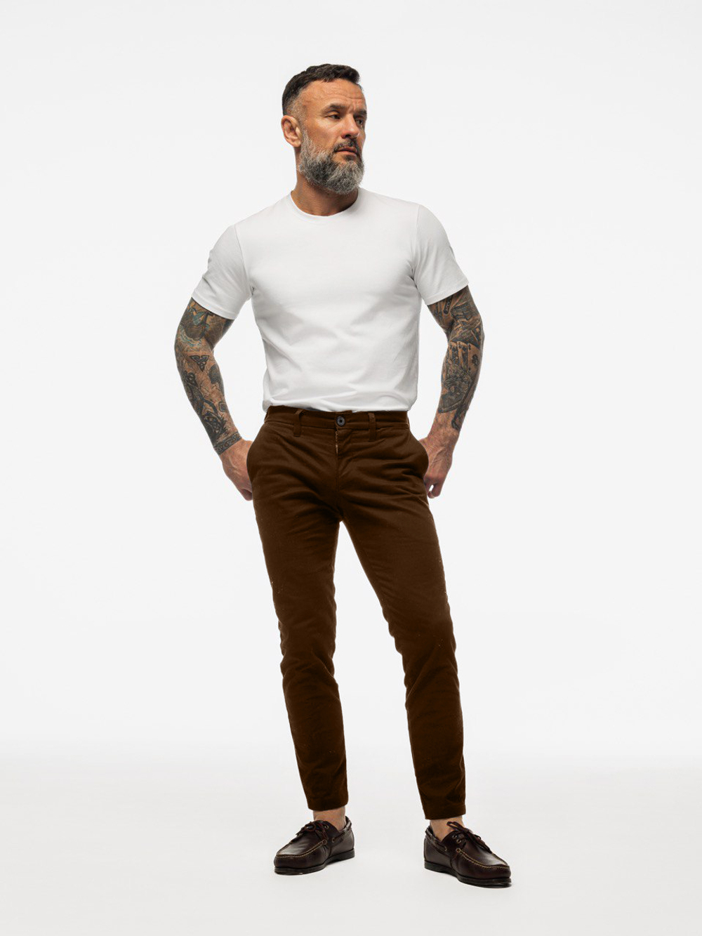 Брюки Чинос Варгградъ мужские коричневые