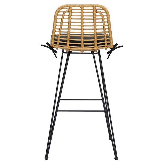 Барный стул Vetle Flat, светлый ротанг