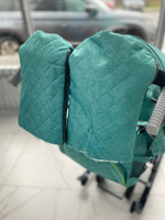 Коляска комбинированная (санки - коляска) «Ника Детям 7-7» джинс зеленый (арт. НД7-7/3)