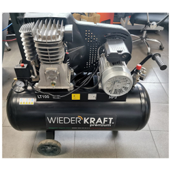 WDK-91053 (УЦЕНКА) Компрессор поршневой с ременным приводом 423 л/мин, 2.2 КВт, 220 В, ресивер 100 л