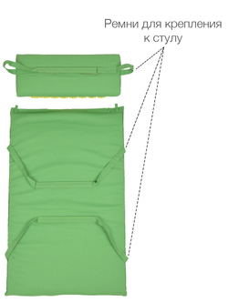 Массажный набор акупунктурный коврик + подушка Comfox (зеленый)