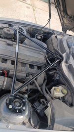 Распорка передних стоек треугольная (цельная) BMW Z4 E85, E86 ДО рестайлинг с M54 (ПОД ЗАКАЗ)