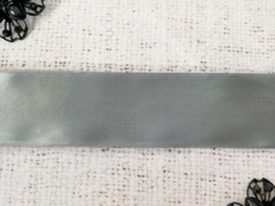 Лента атласная, ш. 5 см, серый