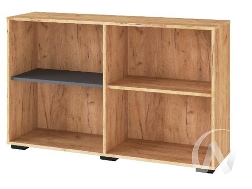 Тумба МС Квартет-13 (дуб крафт золотой/графит серый)