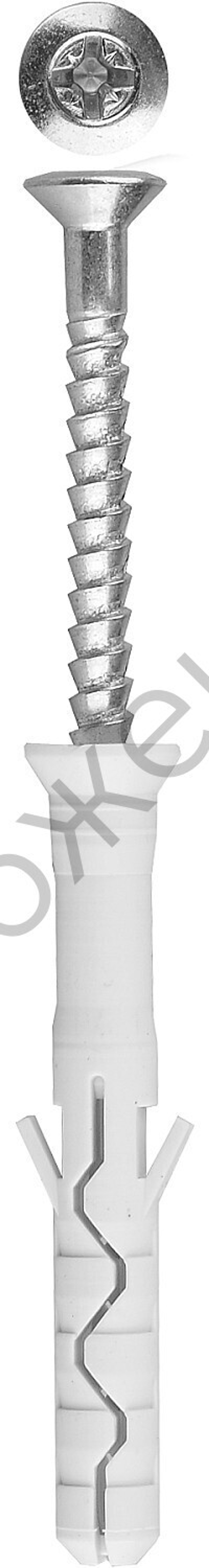 ЗУБР 8 x 100 мм, потайный бортик, дюбель-гвоздь нейлоновый, 50 шт, Профессионал (4-301375-08-100)