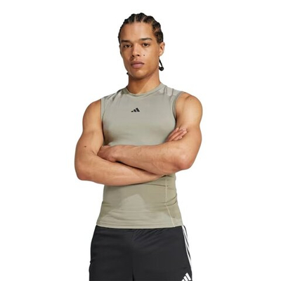 Футболка adidas Techfit Compression Training Sleeveless T-shirt, Green