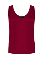 Топ с глубоким вырезом из натурального шелка с шарфиком