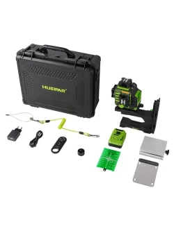 Лазерный уровень HUEPAR W04CG, 0.15 мм / LCD-экран (арт. 623252)