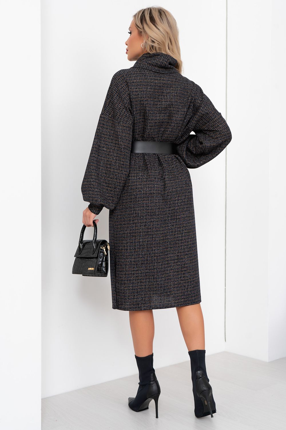 Платье Модис (коричневый/синий)-56р-р Р11-1192 Nikol