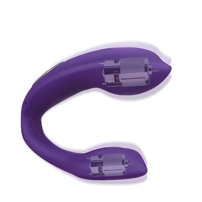 Вибромассажер для пар Nana фиолетового цвета (10 режимов ) (Цвет: Фиолетовый)