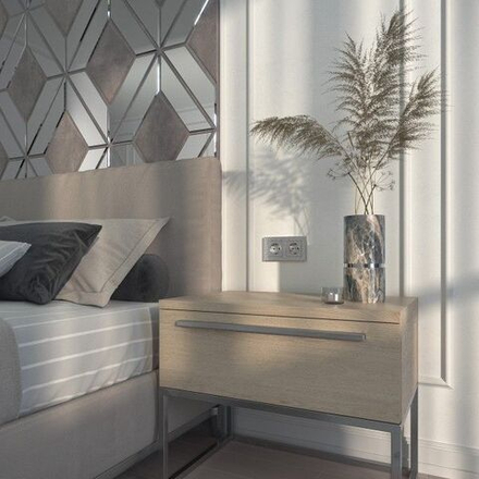 Розетка с заземлением и шторками (hammer серебряный)