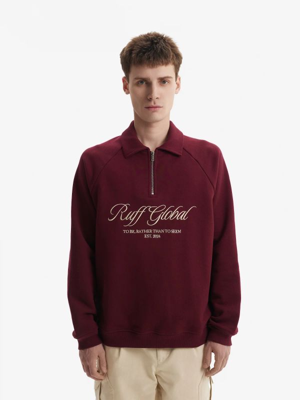 Толстовка Halfzip Sport Jacket Burgundy - фото 1