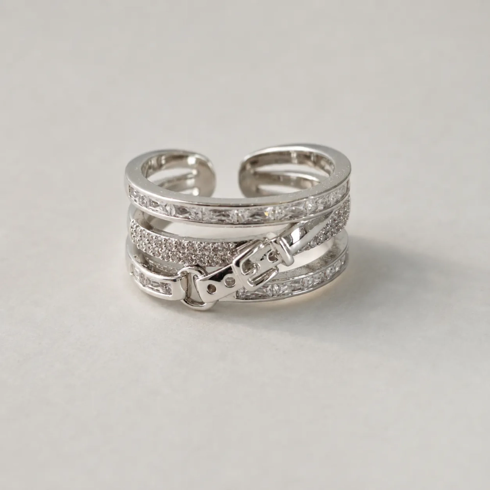 Кольцо «Hermes Пряжка» Silver