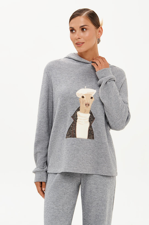 23431 Худи женское (серый)