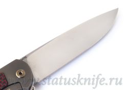 Нож Чебуркова Скаут М390 красный карбонфотография - 6