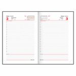 Ежедневник датированный 2023 А5 138x213 мм BRAUBERG "Senator", под кожу, коричневый, 114062