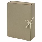 Короб архивный STAFF, А4 (240х330 мм), 70 мм, 2 завязки, переплетный картон, до 600 листов, 111955