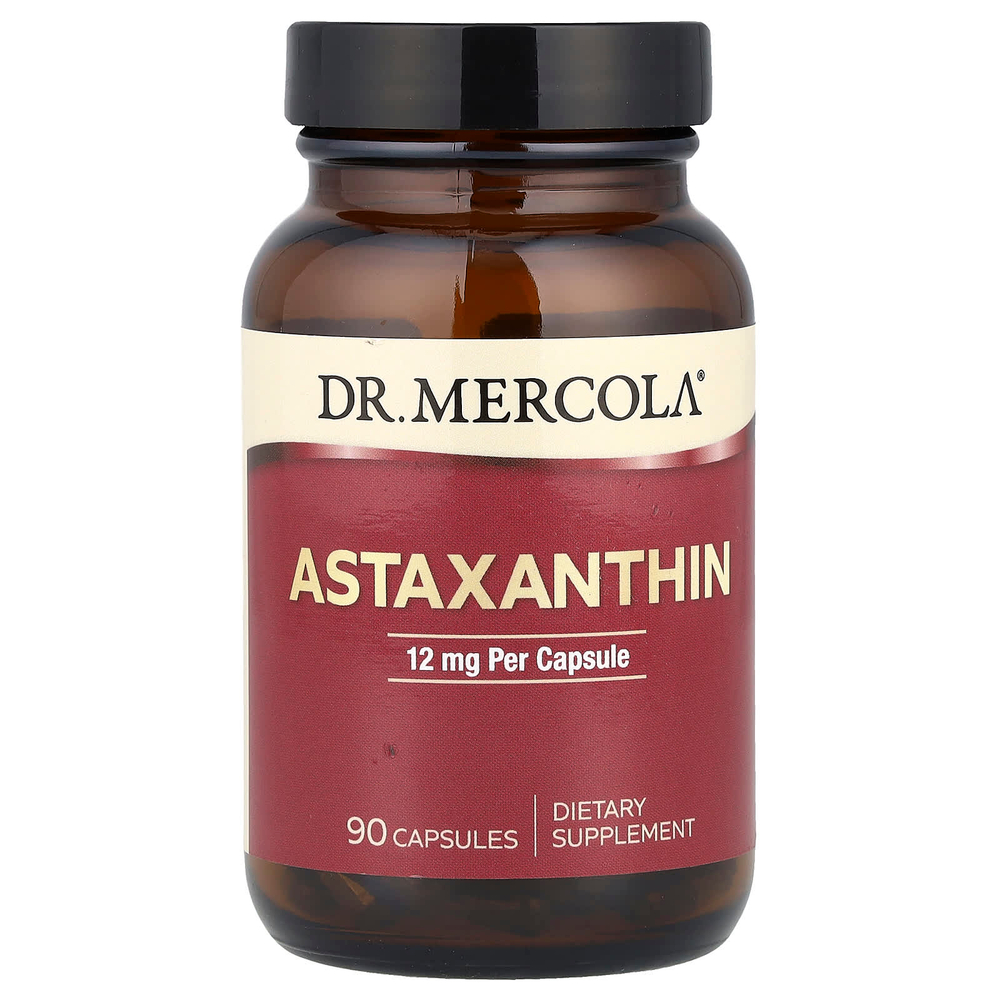 Dr. Mercola, Астаксантин, 12 мг, 90 капсул